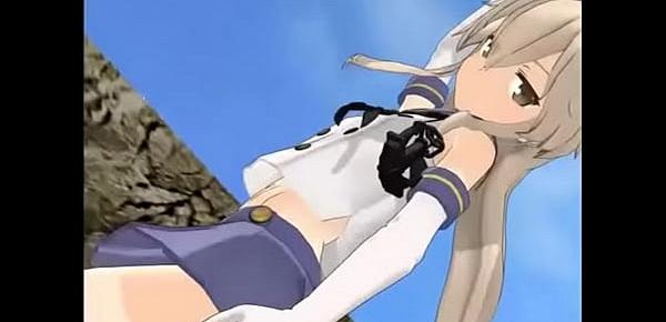  Shimakaze Hentai MMD Naked